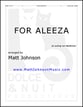 For Aleeza piano sheet music cover